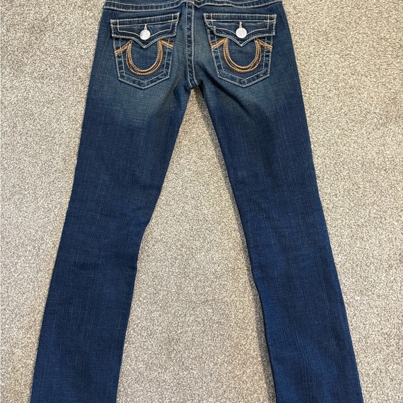 Y2K True Religion Women's Lowrise Straight Leg Jeans Size 27 - Picture 9 of 9
